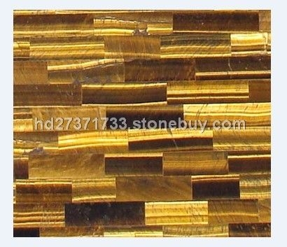 天然南非虎眼石板材 金虎眼石 蓝宝石 天然粉红水晶 宝石马赛克