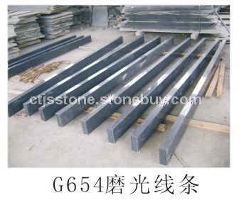 G654喷砂现场G654芝麻黑 深灰麻 童子黑 G623芝麻白 G682黄锈石 G655芝麻灰 G6