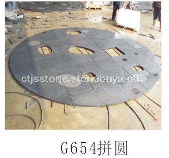 G654拼圆G654芝麻黑 深灰麻 童子黑 G623芝麻白 G682黄锈石 G655芝麻灰 G681