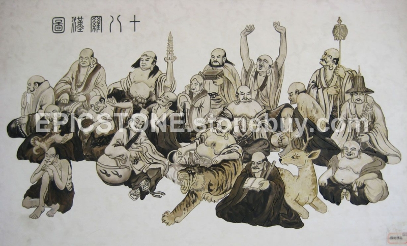 写实手绘雕刻工艺画