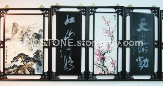 写实手绘雕刻工艺画