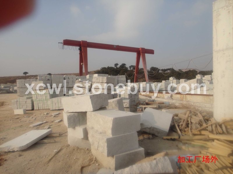 芝麻白荒料、路边石、石材制品、各种异形石材, 门牌石、雕刻