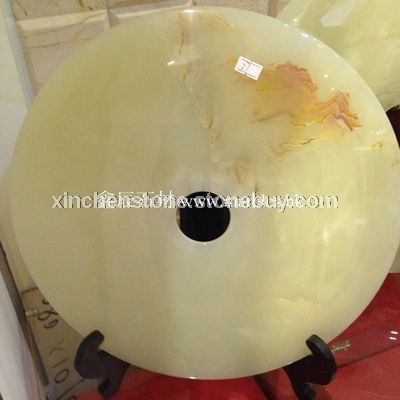 批发天然玉石平安扣 白玉 玉石工艺品 风水摆件
