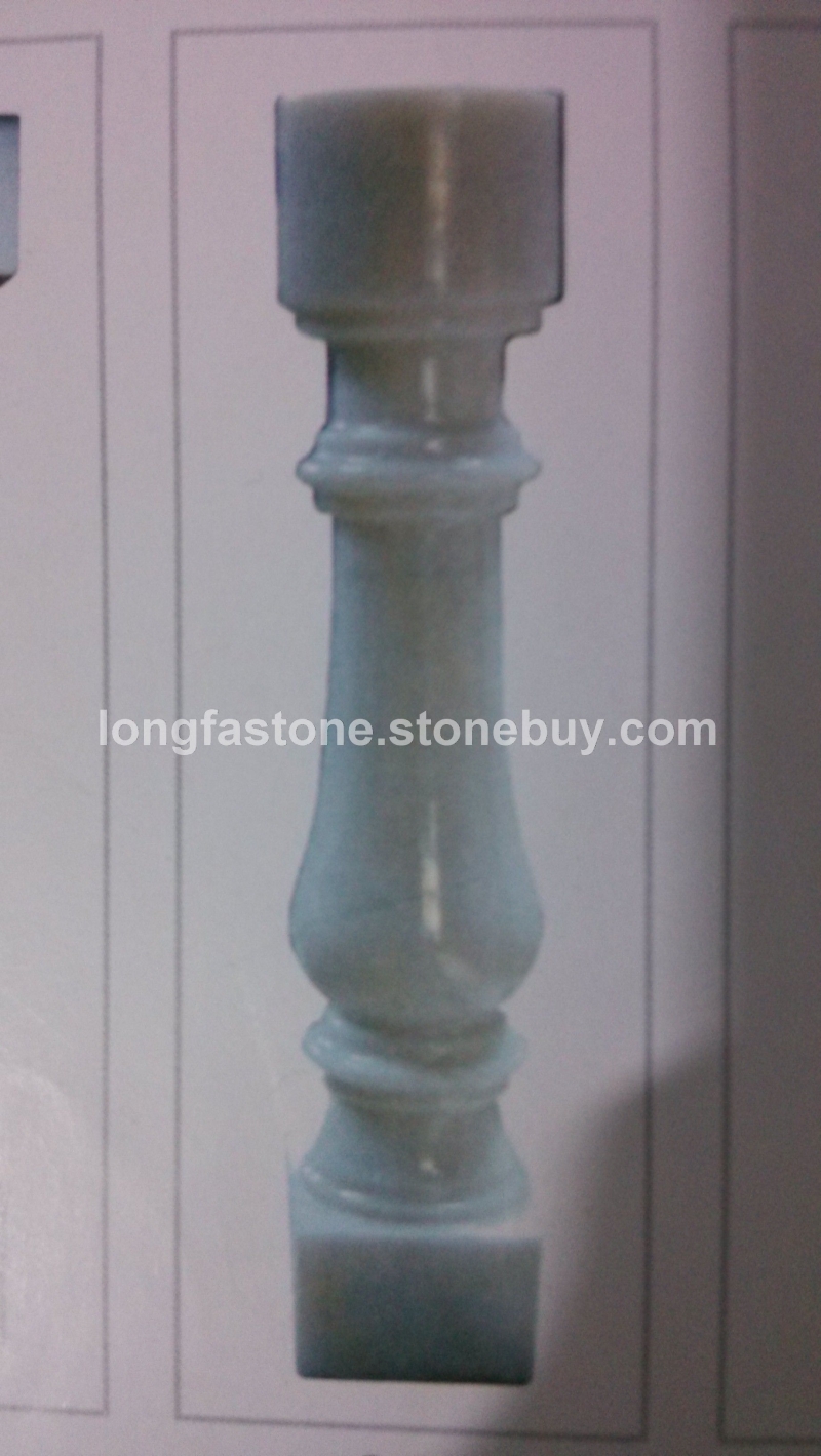 广西白天然大理石栏杆 批发汉白玉栏杆 12X12X80栏杆
