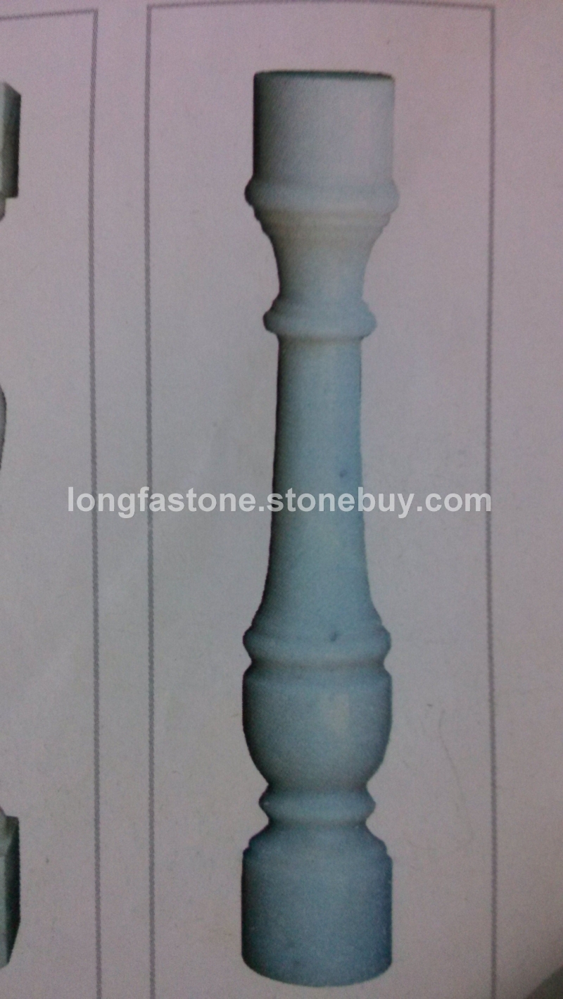 批发大理石栏杆  汉白玉栏杆  圆头12X12X80大理石栏杆