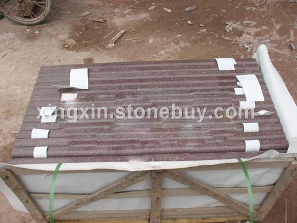 猪肝红石材成品