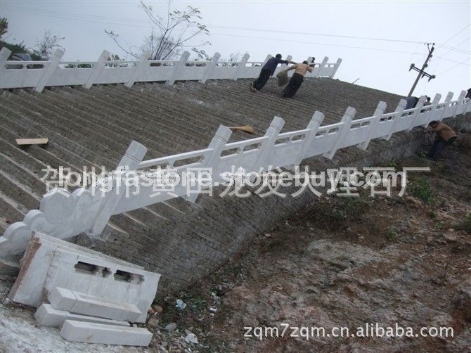 广西工厂批发大理石栏板  现货供应栏板 汉白玉栏板 可订做