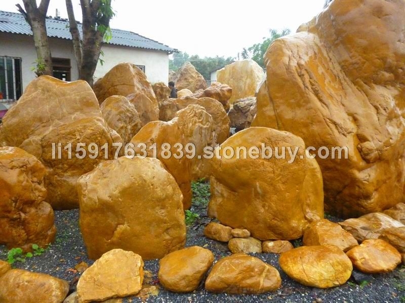 天然景觀石、黃蠟石、園林景觀、園林綠化、廣場(chǎng)綠化、廣東景觀石材