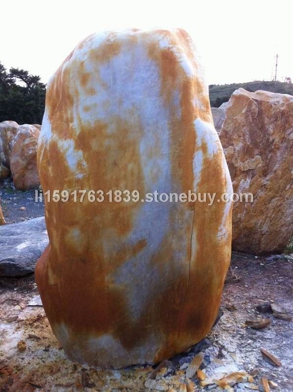 黄蜡石、广东大型景观石、英德假山石、英德石 景观石黄蜡石