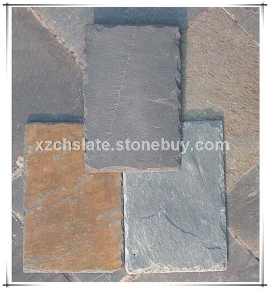 厂家直销江西文化石 黑色地板岩 青石板 石板瓦