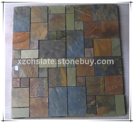 厂家直销江西文化石 黑色地板岩 青石板 仿古家装墙面板岩