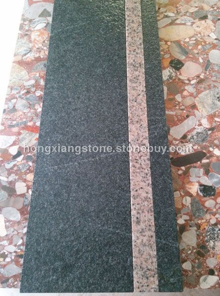 鸿祥新火烧楼梯板 芝麻灰花岗岩 芝麻黑石材 灰色石材 福建灰麻花岗岩 1