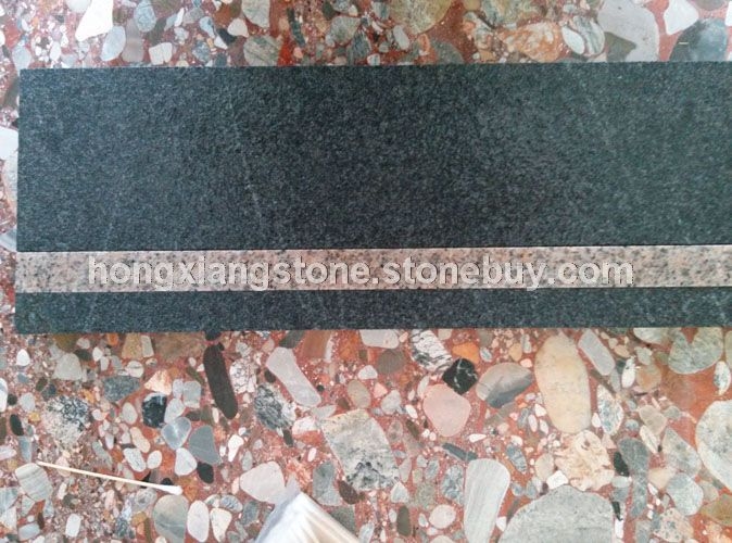 鸿祥新火烧楼梯板 芝麻灰花岗岩 芝麻黑石材 灰色石材 福建灰麻花岗岩 2