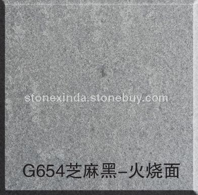 G654芝麻黑-火烧面 G654芝麻黑花岗岩 G655芝麻灰花岗岩 G641乔治亚灰 芝麻白G603