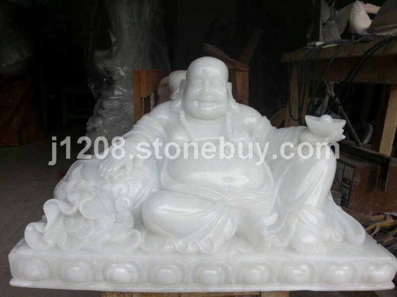 缅甸白玉佛像弥勒佛