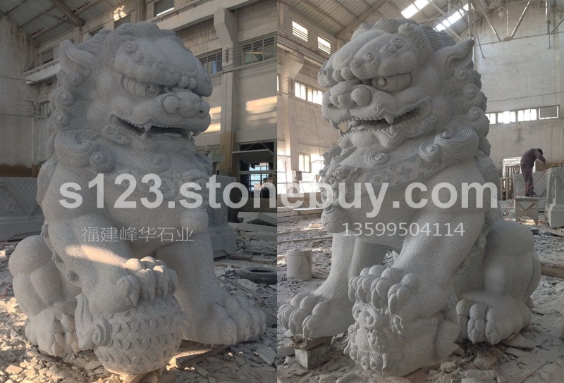 精品北京狮---惠安石雕