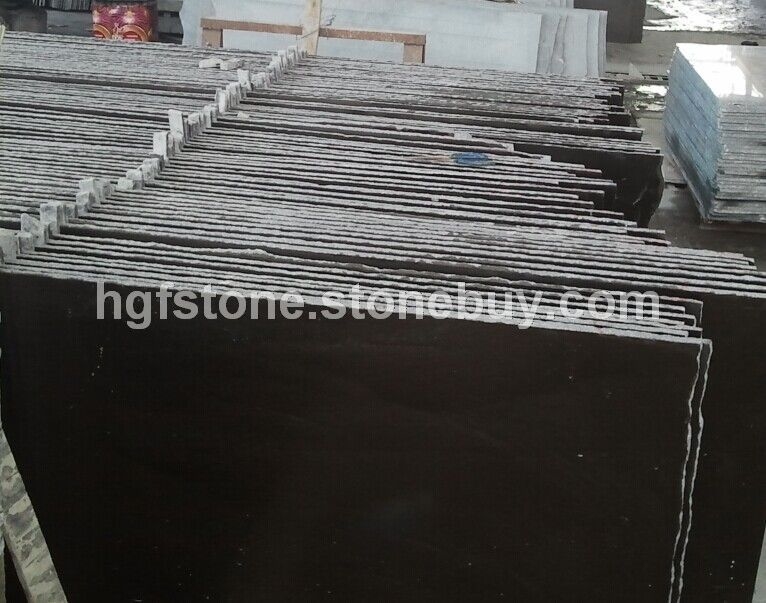 中国黑色石材 福建黑 G654染板 G654染黑 芝麻黑染板 黑色花岗岩 黑色石材 蒙古黑石材