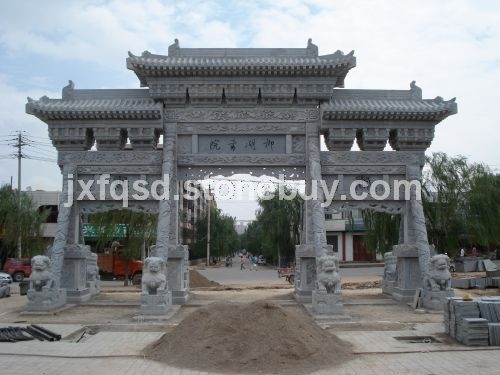 石雕牌坊、牌楼、牌坊石雕、汉白玉石雕牌坊、牌坊厂家、嘉祥石雕厂家
