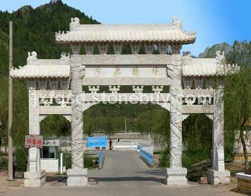 石雕牌坊、牌坊石雕、汉白玉石雕牌坊、牌坊厂家、嘉祥石雕厂家