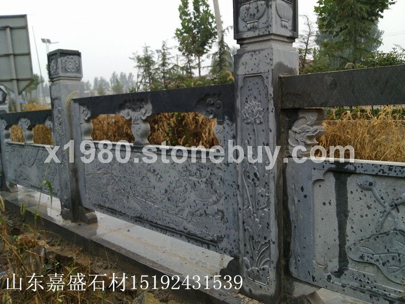石雕栏杆 汉白玉栏杆花岗岩栏杆生产厂家