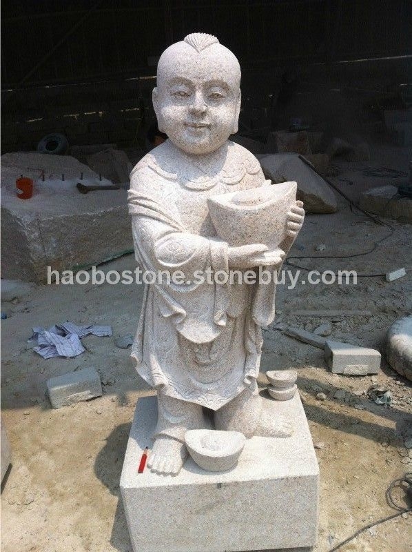 散財(cái)童子  石雕　人物雕刻　園林雕刻　園林建筑　寺廟雕刻