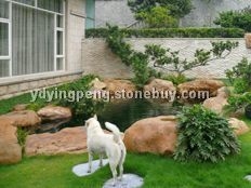 黃臘石風(fēng)景石、園林石專業(yè)廠家，廣東黃蠟石供應(yīng)