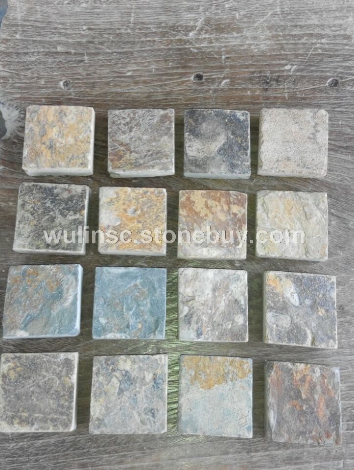 大量现货供应 天然文化石 板岩 页岩 锈石马赛克 厂家直销