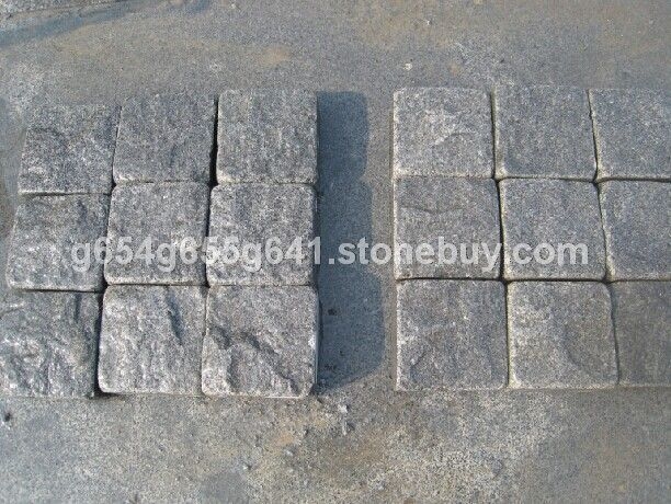 芝麻黑G654表面自然四边机切滚石