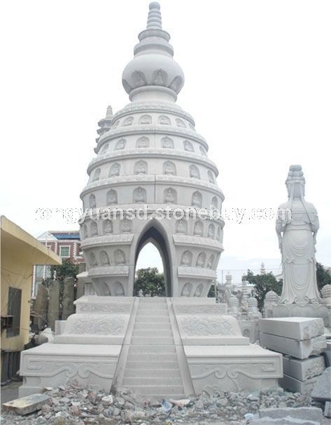 寺庙佛塔 景观石塔 大型花岗岩石材雕刻
