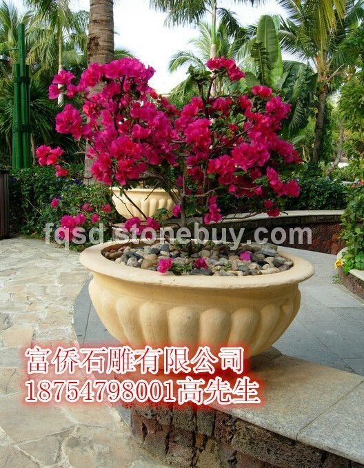 富侨石雕花钵、石雕花钵设计、石雕花钵制作、石雕花盆、石雕花盆厂家