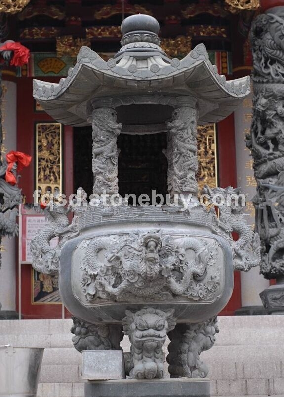 石雕香炉、石雕香炉厂家、寺院雕塑、寺庙雕塑、佛教用品、佛教三宝
