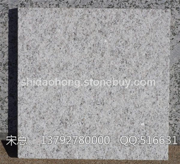 山东白麻石材 荔枝面B 山东白麻批发