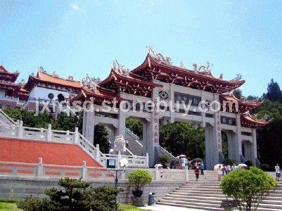 寺庙山门石雕、寺院牌楼、嘉祥大青石、化煞龙龟
