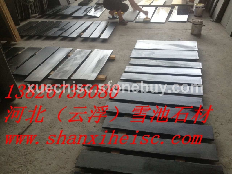 山西黑仿古面工程板
