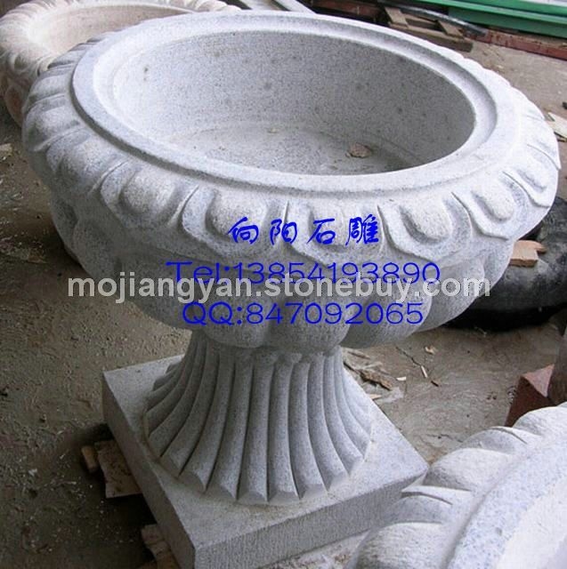石雕花盆花钵（黄锈石、五莲红、黄金麻）