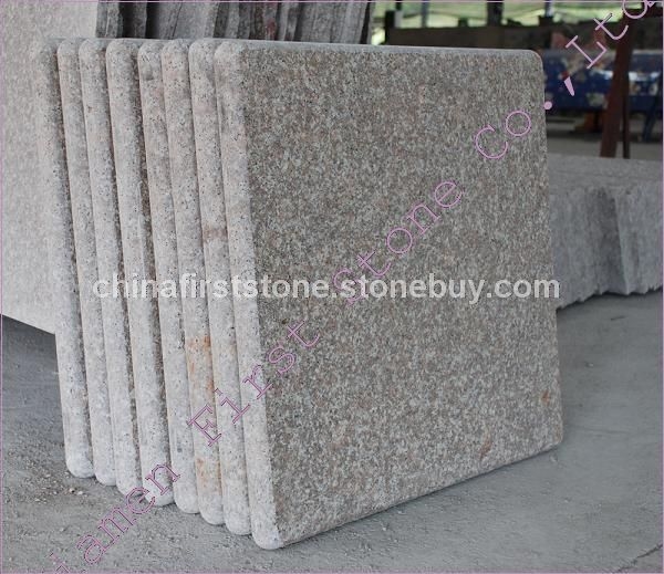 G687桃花红花岗岩火烧面广场地砖GCPR842