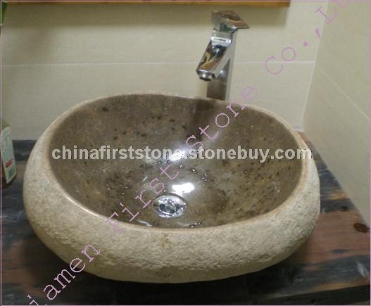 自然石洗手盆SINK 345G