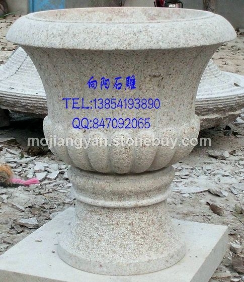 石雕花盆花钵、黄锈石花盆花钵、黄金麻花盆花钵、五莲红花盆花钵、山东石雕花盆、济南石雕花盆