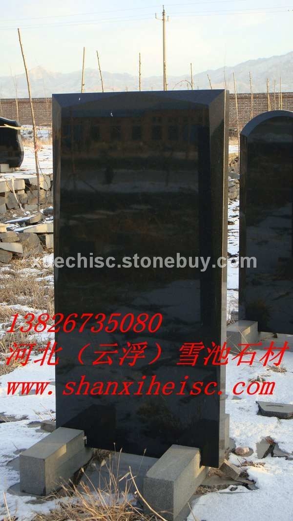 山西黑花崗巖墓碑板材