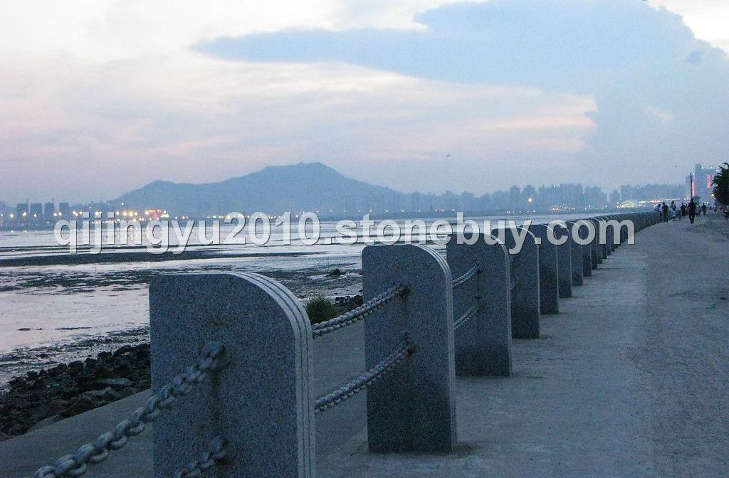 优质石材 工厂销售定做大理石护栏 泳池边石 公园石凳 别墅园林装饰 石栏杆 汉白玉护栏 阳台栏杆