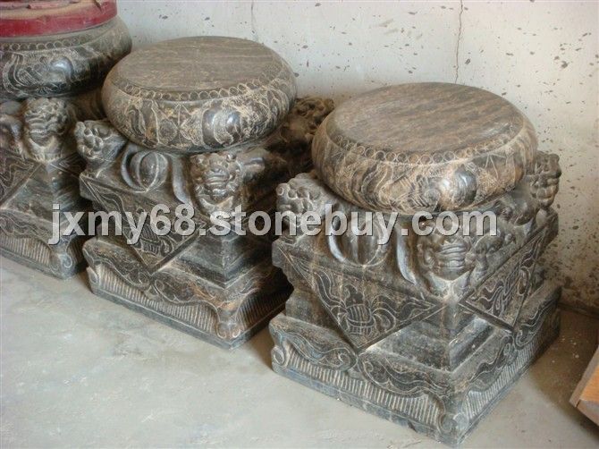 石雕抱鼓石，石獅門墩，抱鼓石，石鼓、門枕石，門鼓、門擋石圓鼓子、石鏍鼓、石鏡