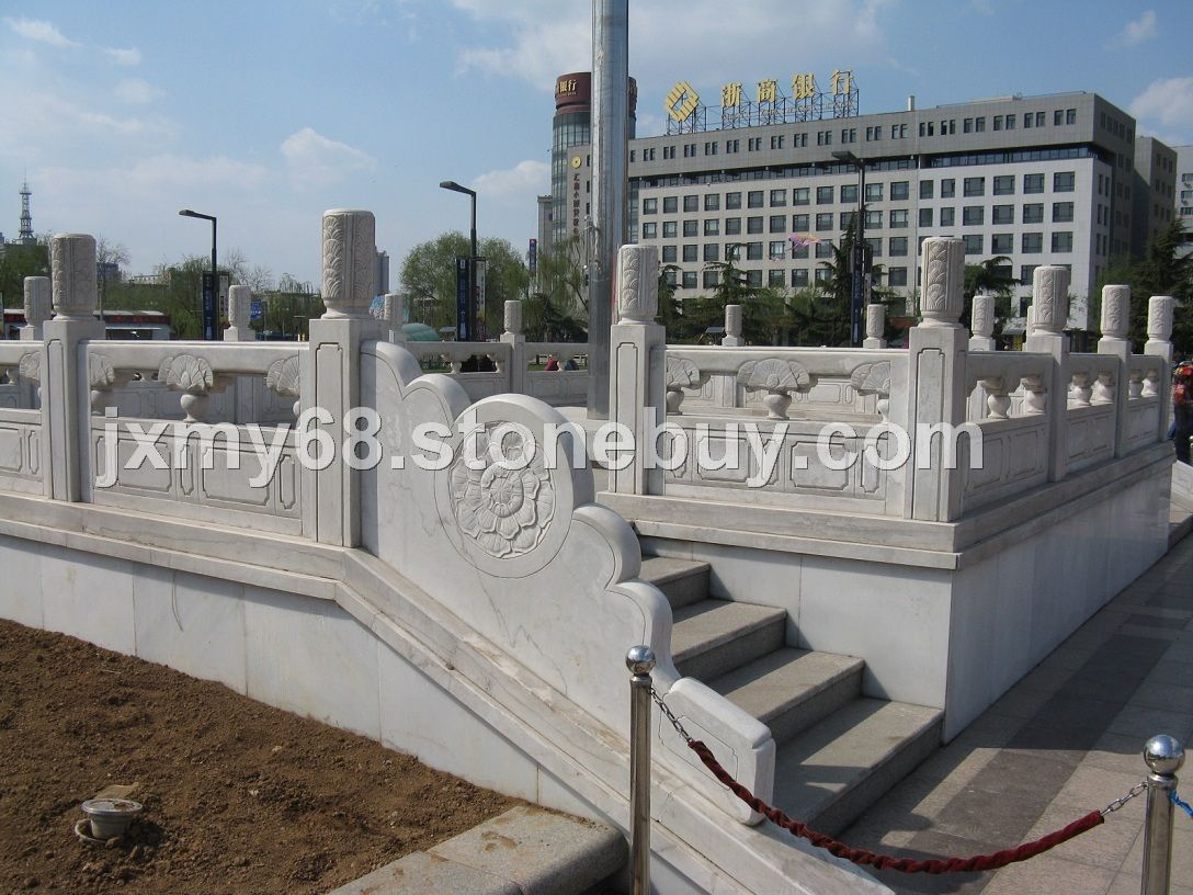 青石、汉白玉旗台，旗杆座，石桥，石栏护栏，桥栏，栏杆栏板等