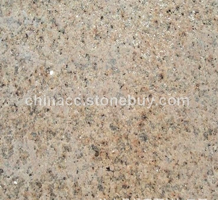 火烧面黄锈石-山东黄锈石-黄色铺路石