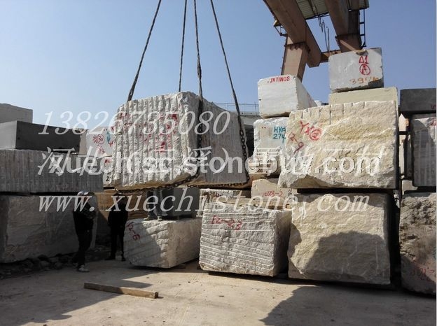 白色木纹大理石荒料产地