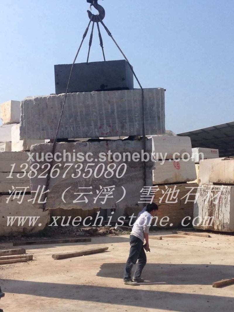 一级翡翠木纹大理石荒料