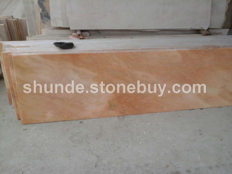 河南晚霞红大理石板材台面板批发