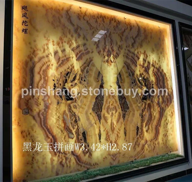 玉石拼画.2015年相约厦门国际石材展