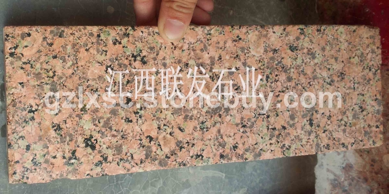 富貴紅映山紅石材福建紅683光澤紅火燒板花崗石