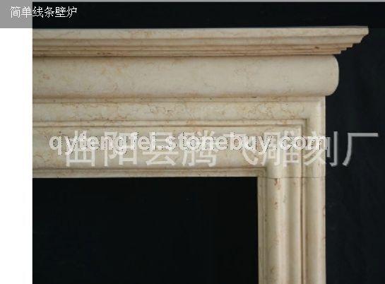 簡(jiǎn)單線條壁爐