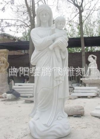 汉白玉西方人物雕刻 (1)